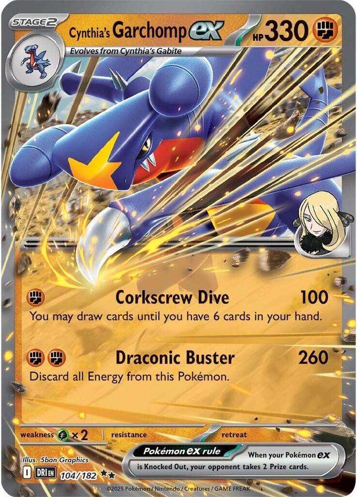 Cynthia’s Garchomp EX DRI 104
